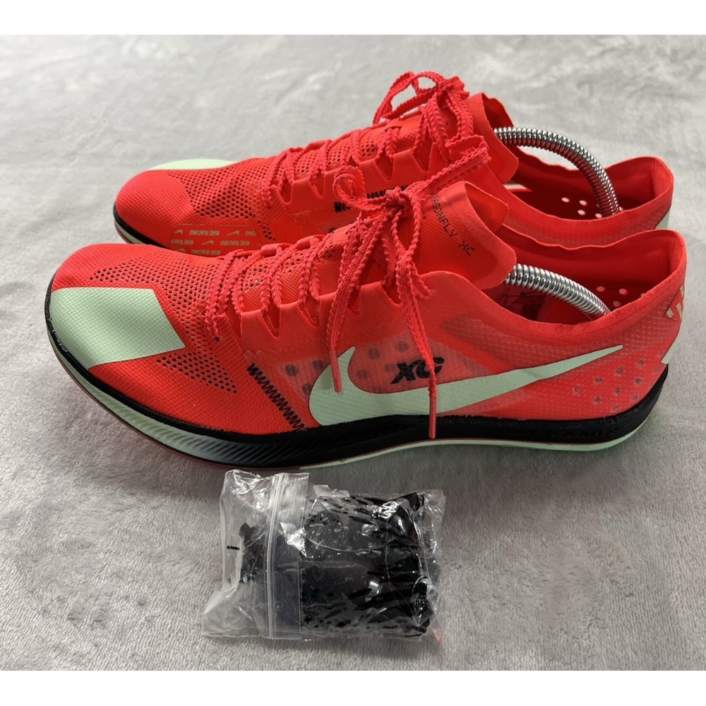 Nike ZoomX Dragonfly XC Track Shoes Men 11 Bright Crimson Vapor Green Spikes